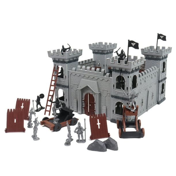 Castle Battle Model Set Puzzle Game Multicolor Knight para Inicio Edades Sunnimix Playsets de batalla del castillo