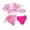 X4Watermelon Red, variant on lnmuld Girls 4-Piece Swimwear Set for Beach Sun Size:9-10 Years