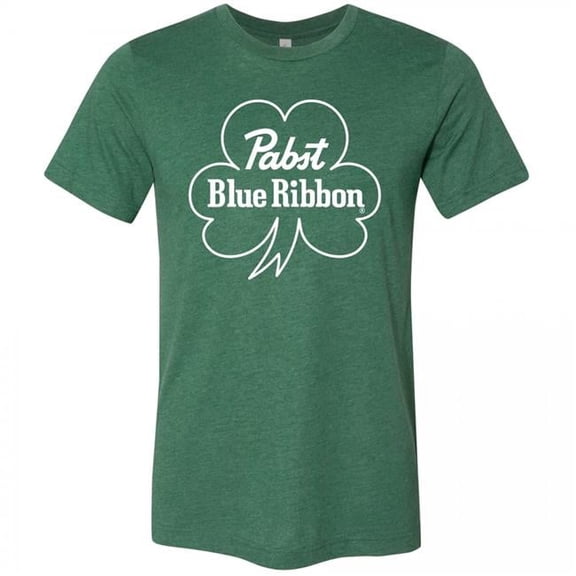 Text Logo with Shamrock Saint Patricks Day T-Shirt - Large