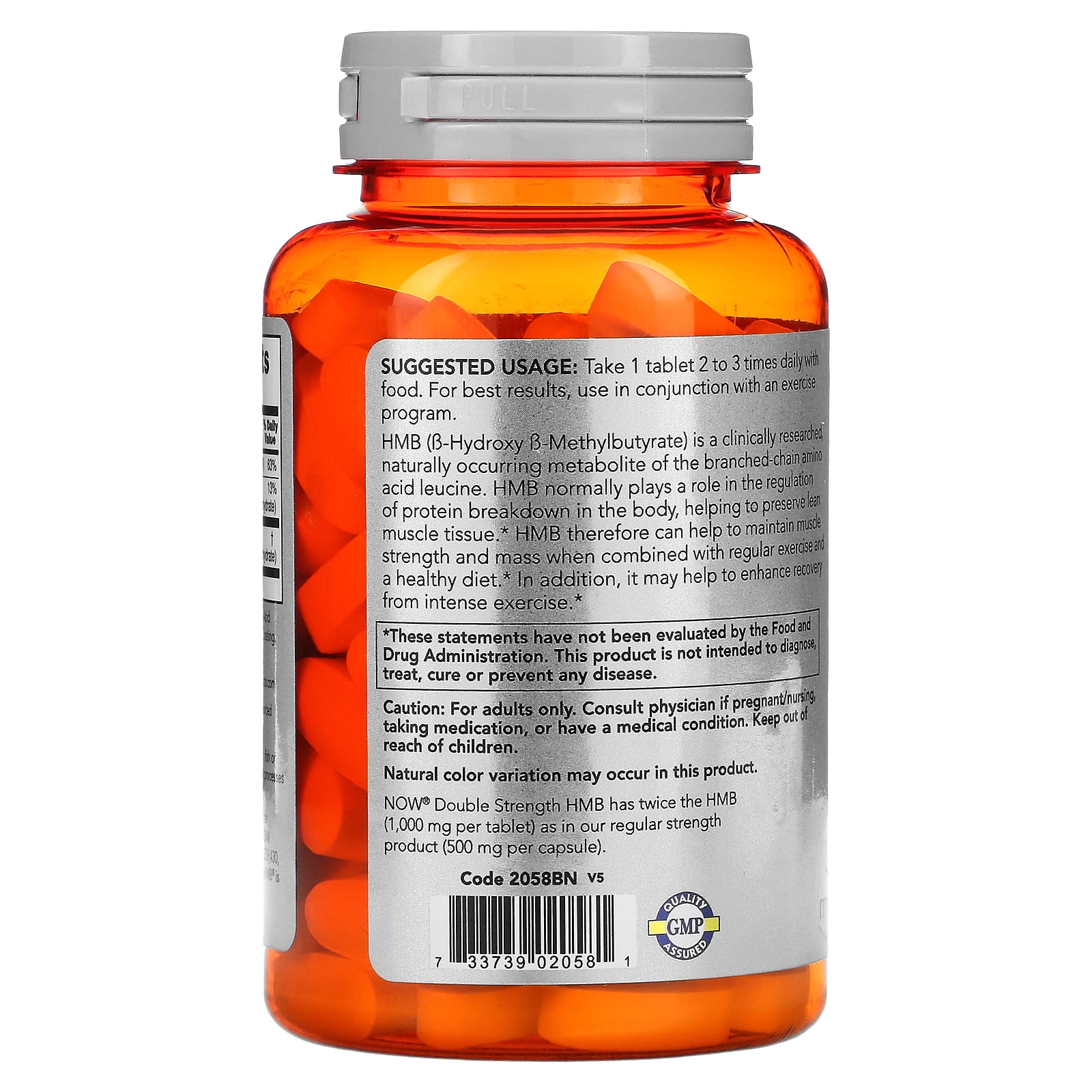 NOW, Sports HMB, 1,000 mg, Double Strength, 90 Tablets - Walmart.com