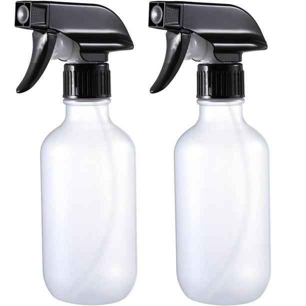 Botella pulverizadora de agua GearTrust de plástico transparente esmerilado de 300 ml