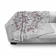 thumbnail image 3 of Purple Mandala Soft Flannel Fleece Throw Blanket, Lacy Pastel Floral with Butterfly and Lotus Design, Cozy Plush for Indoor and Outdoor Use, 50" x 70", White Pale Pink, by Ambesonne, 3 of 6