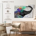 thumbnail image 5 of Elephant Stock Colorful Elephant Splash Wall Art - Horizontal Canvas Wall Art - Living Room Wall Decor - Animal Canvas - Gray And Turquoise Decor - 12" x 8", 5 of 8