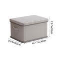 thumbnail image 3 of Striped Fabric Storage Box with Lid, Large Capacity Organizer Bin for Clothes and Wardrobe, Stackable Folding Container for Bedroom Closet Organization and Home Storage, 3 of 6
