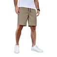 thumbnail image 3 of COOFANDY Men's Casual Shorts Cotton Elastic Waist Drawstring Shorts Lightweight Summer Beach Shorts, 3 of 7