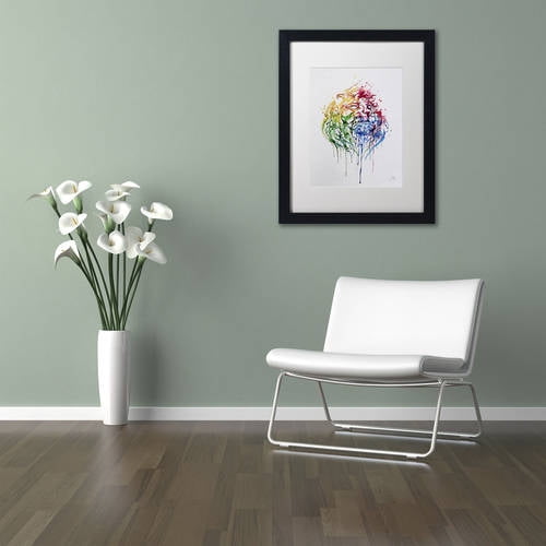 Trademark Fine Art 'A Portrait of Hong Kong' Canvas Art by Marc Allante, White Matte, Black Frame