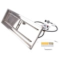 thumbnail image 5 of 36x12" Drop-in Fire Pit Pan, 150,000 BTU Propane Gas Burner Kit, Stainless Steel Rectangular Burner for Indoor Outdoor Fireplace, 5 of 9
