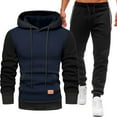 thumbnail image 2 of Tejiojio Men's and Big Men's Classic Tops Men Long Sleeve Jogging Sports Suit Casual Comfortable Pockets Plus Velve Hoodie, 2 of 6