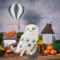 thumbnail image 4 of CHUANK Résine Hibou Statue Hibou Debout Hibou Sculpture Jardin Décoration Extérieur Hibou Modèle, 4 of 5