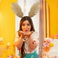 thumbnail image 4 of Hsqqdc Feather Khaki Moth Antenna Headband Butterfly Wing Hair Hoop, 1 Piece, 4 of 7