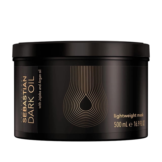 Mascarilla capilar Sebastian Dark Oil Lightweight con jojoba y argán, 500 ml