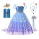 thumbnail image 3 of Vestidos de princesa Elsa y Anna de Frozen para niñas, Disfraces para niños, Cosplay de reina de la nieve, Halloween, Carnaval, ropa de fiesta de cumpleaños, 3 of 5