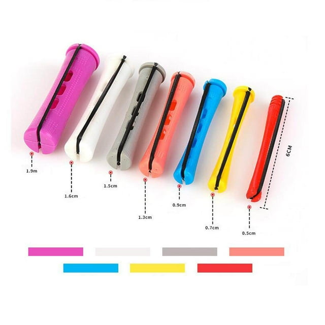 serony Tringles à Cheveux Permanentes en Caoutchouc pour Boucles, Ensemble de Tringles Naturelles pour Femmes et Filles 12 Pcs 2.5cm