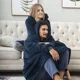 thumbnail image 4 of Sudadera Cobija Hoodie Mujer Hombre Con Capucha Suave Pijama, 4 of 8