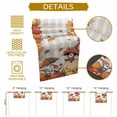 thumbnail image 5 of Fall Thanksgiving Cotton Linen Table Runner, Washable Table Runners for Kitchen, Dining Room, Holiday, Home Party Table Decor, 13x120 Inches, 5 of 9