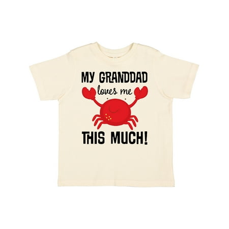 

Inktastic My Granddad Loves Me Grandson Crab Gift Toddler Boy Girl T-Shirt