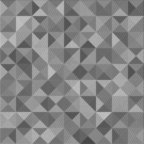 Ahgly Company Indoor Square Patterned Dim Gray Area Rugs, 4' Square