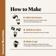 Keto Chow Caramel Macchiato Ultra Low-Carb Meal Shake, 21 Servings