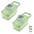 thumbnail image 1 of Oleegame 2 Pcs Coupe-Frites 2024 Nouvelle Râpe Multifonctionnelle Trois Outils de Coupe Hachoir à Légumes Rond Hachoir à Légumes Hachoir Alimentaire avec Récipient Hachoir à Légumes avec Récipient Vert, 1 of 7
