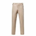 thumbnail image 2 of Lilgiuy Men's Punk Retro Gothic Slim Fit Casual Pants Solid Color Casual Leather Pants Full Length Pants Relaxed Fit Straight Legs Comforty Waist Pants, 2 of 4