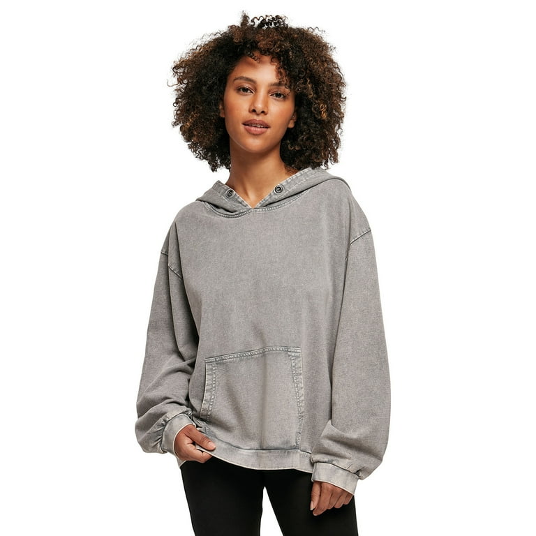 Build Your Brand Womens Acid Wash Oversized Hoodie - Walmart.com