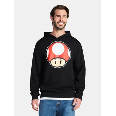 Super Mario Men's and Big Men's Toad Graphic Hoodie, Sizes XS-3XL