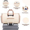 thumbnail image 4 of MIUSSE Convertible Garment Bag for Travel 2-in-1 Garment Duffle Bag 60L Carry On Garment Weekender Bag Hanging Suitcase Suit Travel Duffel, 4 of 7