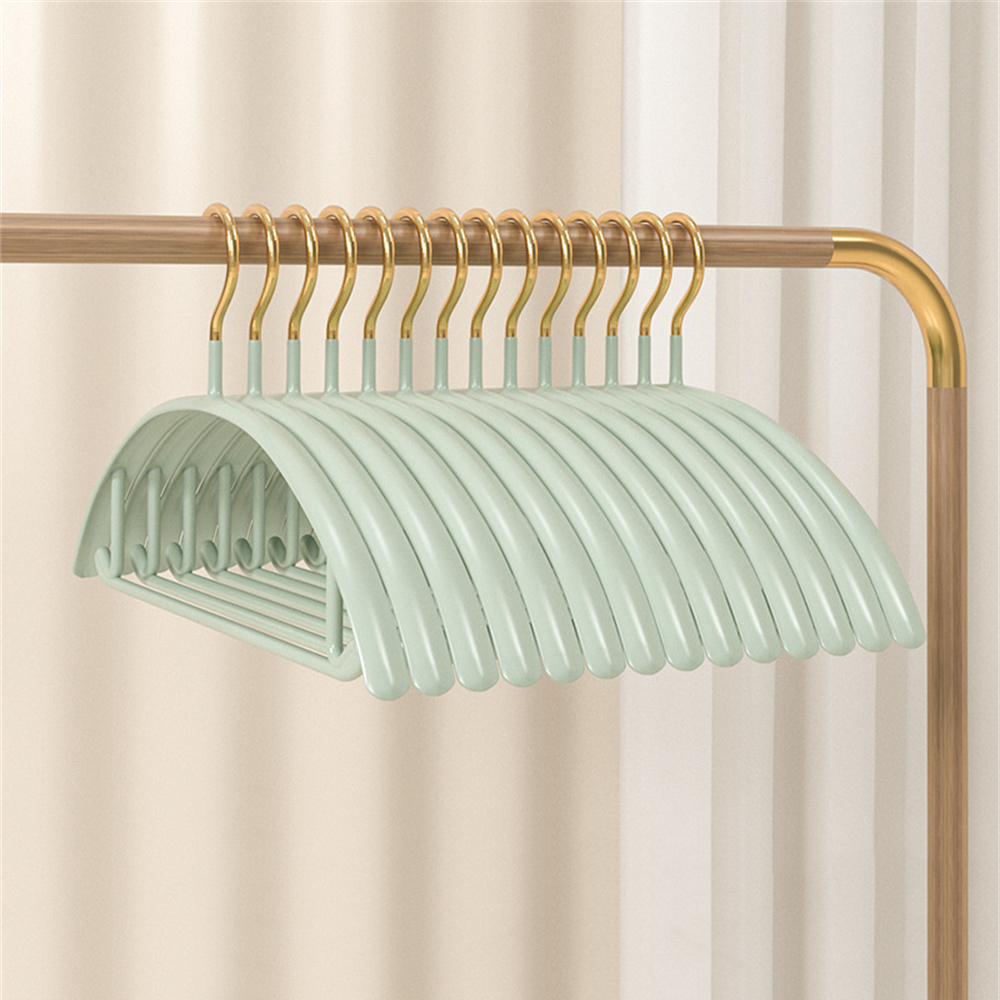 10pcs Non-slip Clothes Hanger For Clothing Store With Traceless