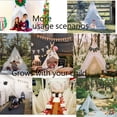thumbnail image 3 of Carpa tipo tipi RONGFA para niños portátil para interiores y exteriores (blanca), 3 of 9