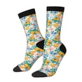thumbnail image 1 of Fotbe Colorful Fruits Pattern Long Socks for Men & Women – Breathable & Stretchy Compression Socks, Ideal for Running, Travel, and Everyday Wear Size 5-11, 1 of 6