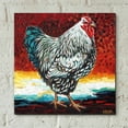 thumbnail image 6 of Epic Art 'Fancy Chicken I' by Carolee Vitaletti, Acrylic Glass Wall Art, 12"x12", 6 of 8