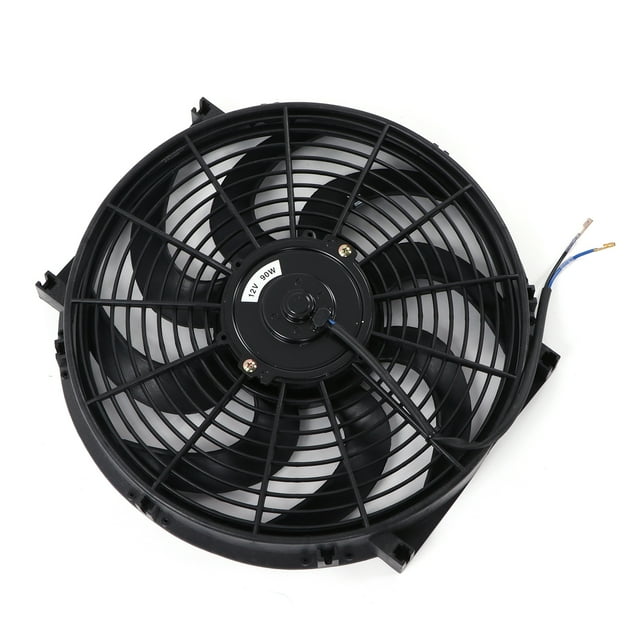 Ventilateur Slim Push Pull, Installation Simple Universelle Radiateur Électrique 12V pour Van pour Remorque pour Camion