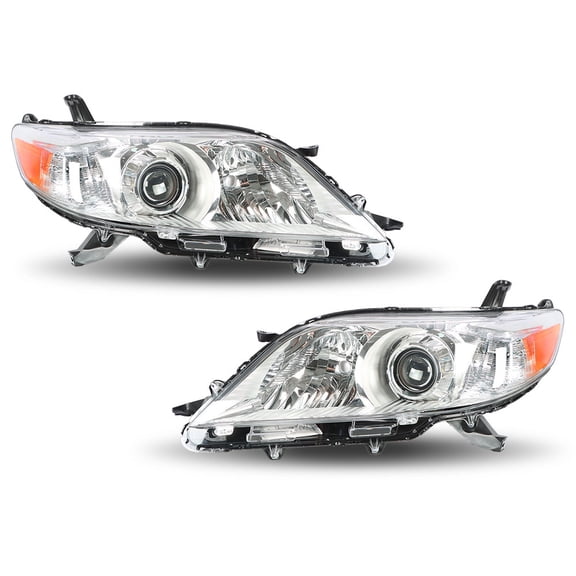 LABLT Chrome Housing Halogen Headlight for 2011-2020 Toyota Sienna