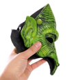 thumbnail image 6 of GYRATEDREAM Witch Mask Halloween Goblin Masks Scary Green Half Face Sorceress Mask for Cosplay Costume, 6 of 9