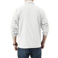 thumbnail image 4 of Evdexr Men's Sun Protection Rain Jacket Lightweight Coats Upf 50+ Waterproof Fishing Jacket Solid Long Sleeve Thin Zip Up Loose Fit Windbreaker with Pockets White XL, 4 of 9