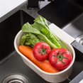 thumbnail image 2 of Kitchen Drainage Strainer Basket Corner Sink Strainer Basket Hanging Sink Corner Colander Triangle Multifunctional Kitchen Sink Waste Filter(Beige), 2 of 4