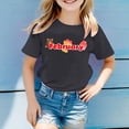 thumbnail image 2 of TZEWGL Cute Shirt For Toddler Short Sleeve Crew Neck Monthly Word Prints Top For Newborns size 3-4T, 2 of 4
