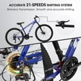 thumbnail image 4 of 26 Inch Mountain Bike 21 Speeds, Full Suspension Bicycle with Suspension Fork, Steel Frame Disc-Brake for Men Women Outdoor Sport, 4 of 8