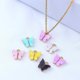 thumbnail image 3 of 10 Uds acrílico lindo Animal Color caramelo hecho a mano encantos mariposa, 3 of 5