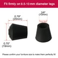 thumbnail image 2 of REGALWOVEN Rubber Leg Cap End Tip Furniture Feet Protector 10mm 3/8" Inner Dia 16Pcs, 2 of 7