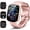 Mauve, variant on Smart Watch for Men Women Bluetooth Call, 1.85" HD Touch Screen Fitness Watch with Sleep Monitor, 112+ Sports Modes, IP68 Waterproof Activity Trackers for Android iOS