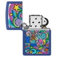 thumbnail image 4 of Zippo Abstract Design Royal Blue Matte Pocket Lighter, 4 of 6