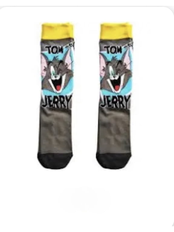 Cartoon Socks, Unisex Fun Novelty Crew Character 360 Degree Artwork Designed Socks