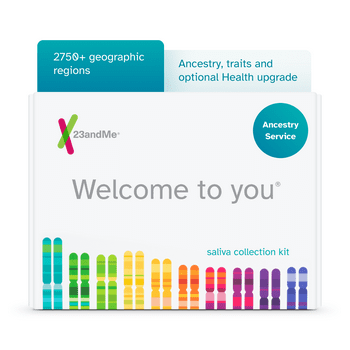 23andMe Ancestry Service - DNA Test Kit with 3000  Geographic Regions, Family Tree & Trait Reports