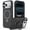 Black, variant on For IPhone 17e Case (Compatible With MagSafe)  With Invisible Magnetic O-Ring Stand Military-Grade Shockproof Phone Case,Black,For iPhone 17e