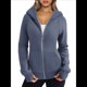 thumbnail image 1 of Sudaderas con Capucha y Cremallera para Mujer, Chaquetas de Forro , Sudaderas de Gran Tamaño, Conjuntos de Moda de Otoño, Suéteres, Ropa de Invierno. Azul Pizarra M, 1 of 9