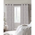thumbnail image 3 of Boho Purple Pattern Blackout Curtains 39 Inches Long for Bedroom, Modern Geometric Southwestern Vintage Thermal Insulated Room Darkening Black Out Window Curtain Panels Grommet Drapes for Living Room, 3 of 8