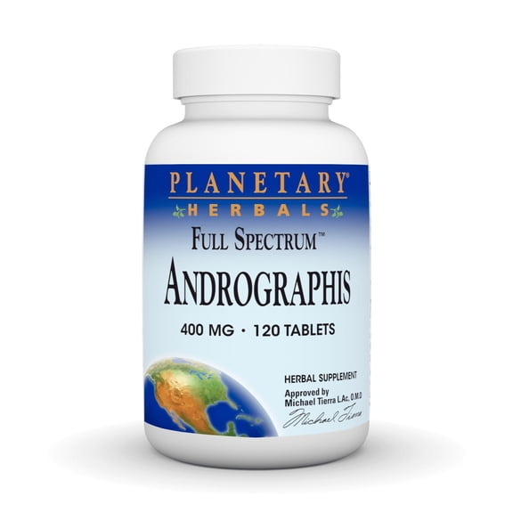 Planetary Herbals Full Spectrum Andrographis Tablets, 120 Ct