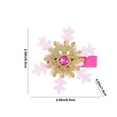 thumbnail image 3 of Adornos navideños, pinza para el pelo con forma de copo de nieve y diamantes de agua, pinza superior, pinza para el pelo dulce y no lastimante, pinza lateral de princesa, accesorios para el pelo de ni, 3 of 6