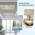 thumbnail image 6 of 4 Pack Mushroom Spring Fluorescent Light Covers for Ceiling Lights Floral Summer Plant Leaves Linen Magnetic Ceiling Light Covers Overhead Light Filters for Office Classroom Home, 6 of 9